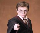 Гарри Поттер с волшебной палочкой